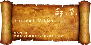 Szeibert Viktor névjegykártya